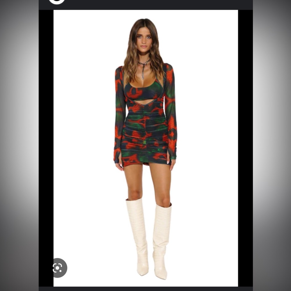 Mini Colorful Mesh Dress